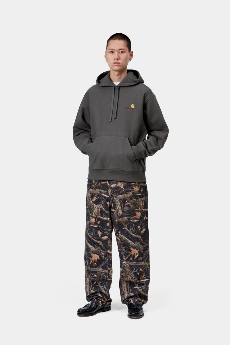 Carhartt Hooded American Script Sweatshirt - Graphit