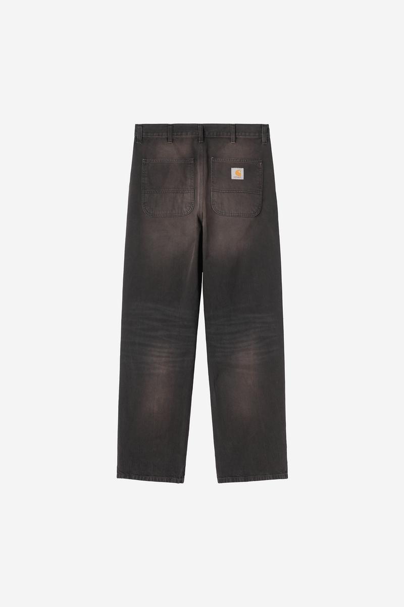 Carhartt Simple Pant - Schwarz, tabakfarbene Used-Waschung
