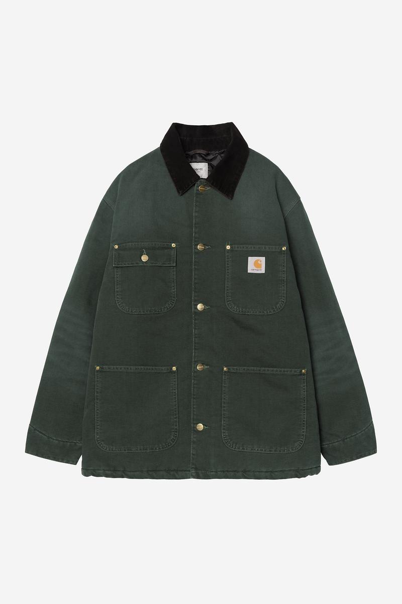 Carhartt OG Chore Coat - Rabe / Schwarz, Steinleinwand