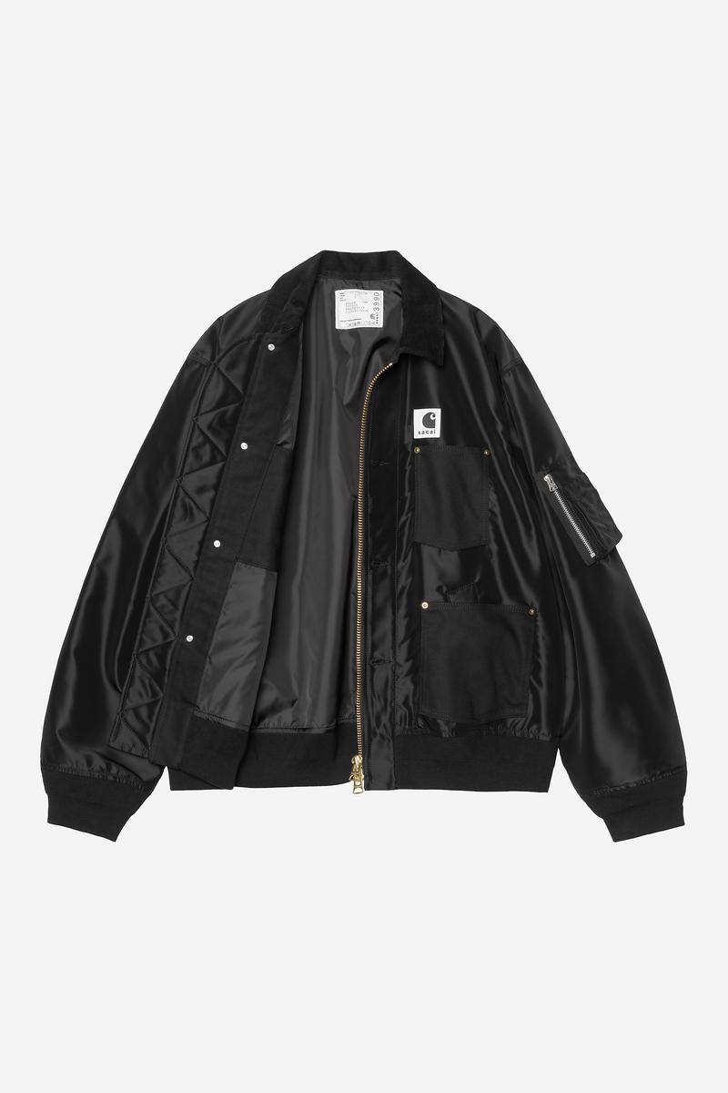 Carhartt sacai x WIP Nylon Twill Duck Blouson - Sacai Schwarz