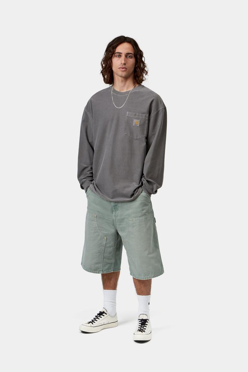 Carhartt L/S Loose Pocket T-Shirt - Schwarz, stückgefärbt