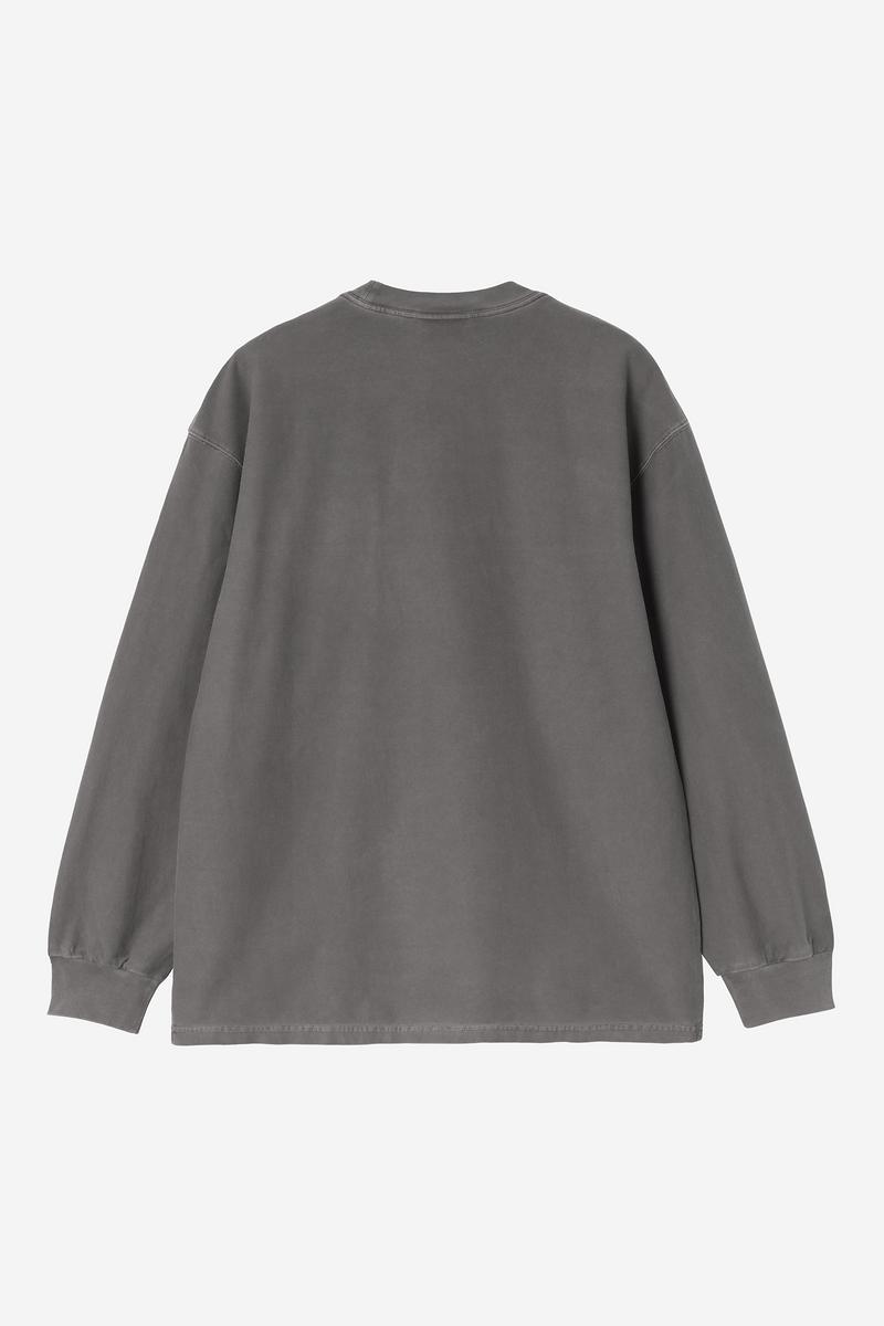 Carhartt L/S Loose Pocket T-Shirt - Schwarz, stückgefärbt