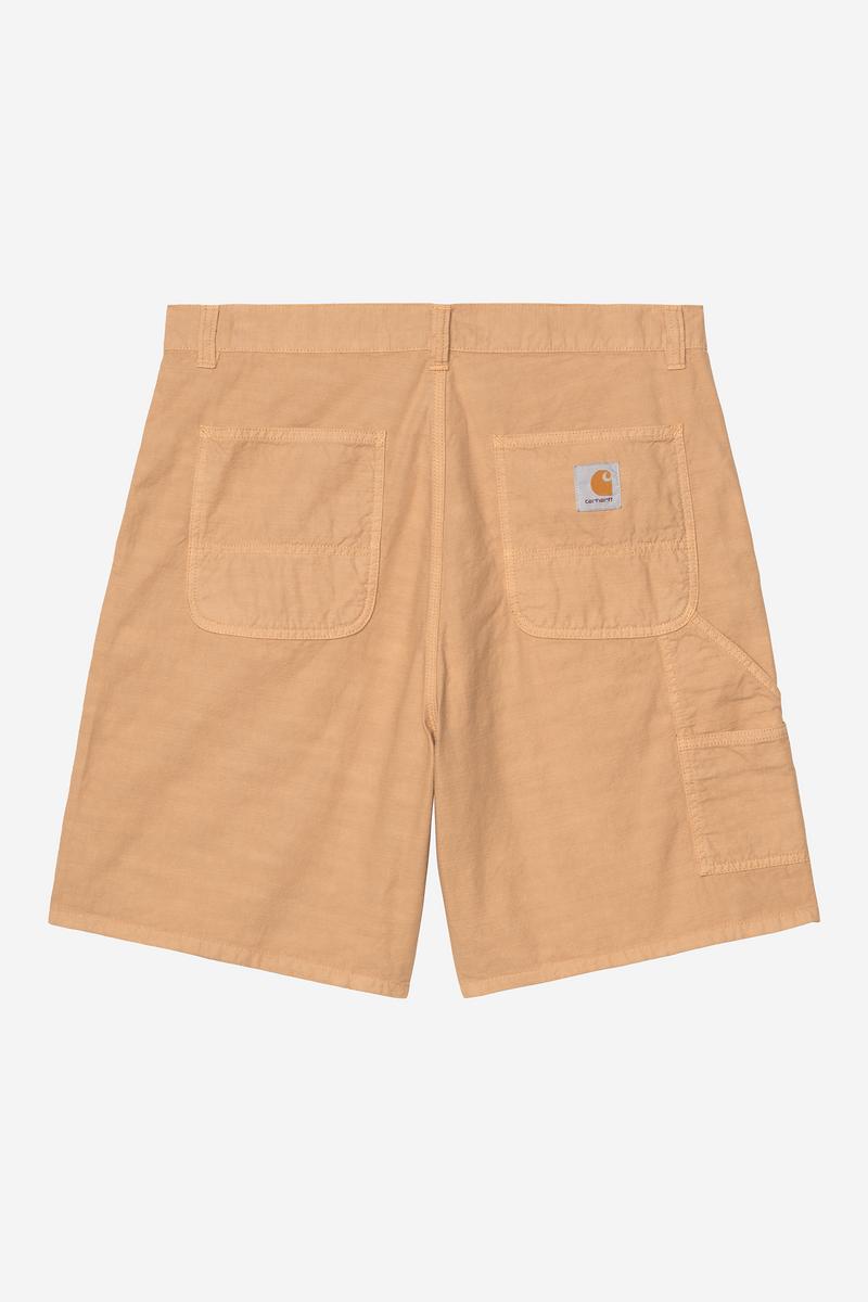 Carhartt Walter Single Knee Short - Dusty H Brown, stückgefärbt