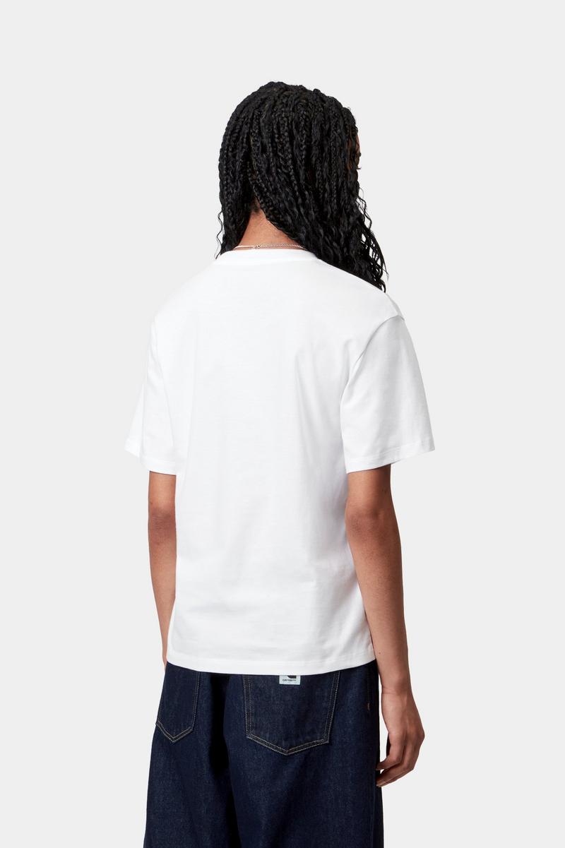 Carhartt S/S Chase T-Shirt - Weiß / Gold