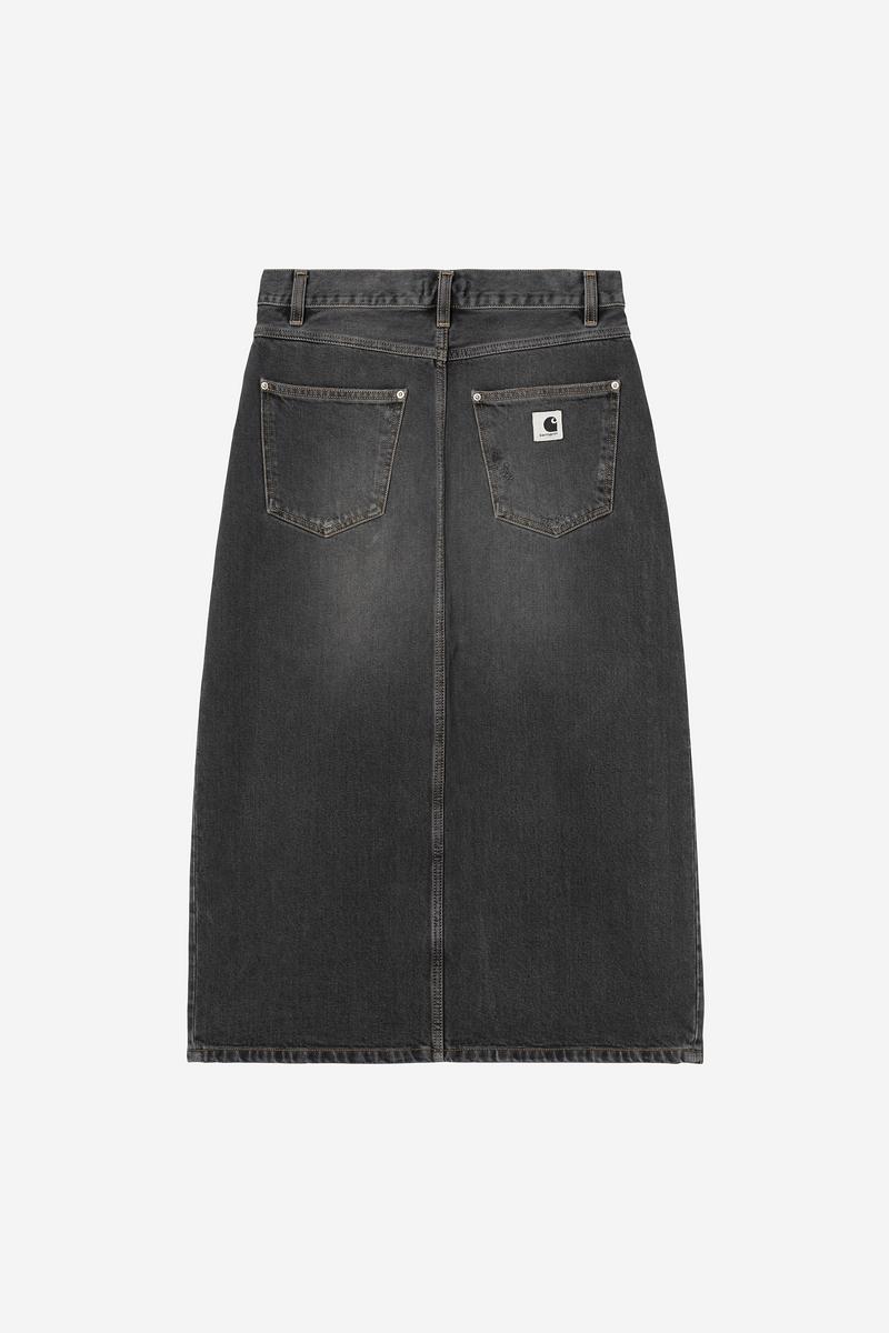 Carhartt Brandon Skirt - Schwarz, Grind-Waschung