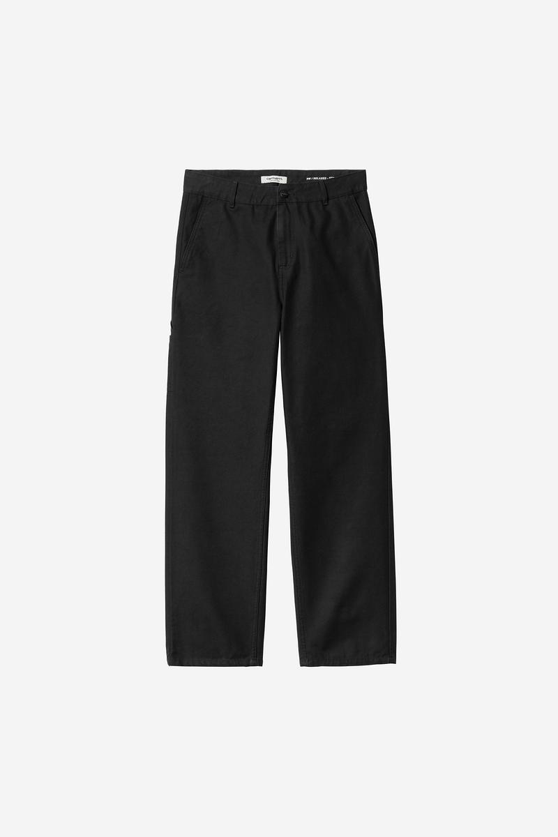 Carhartt Pierce Pant Straight - Schwarz, gespült
