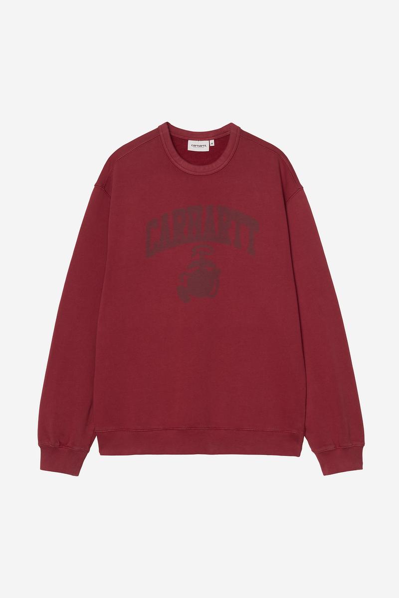 Carhartt Faded Pond Corps Sweatshirt - Marsala, schwere Steinwäsche