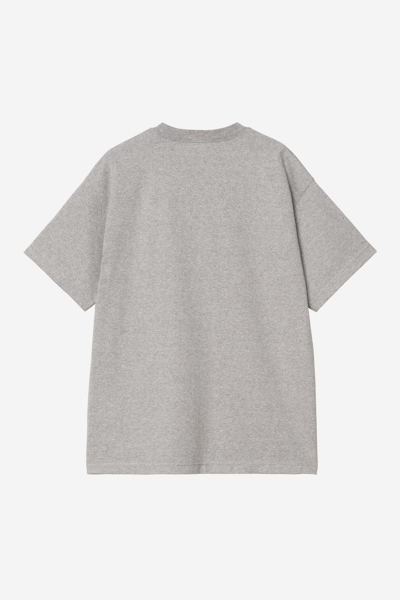 Carhartt S/S Heavy Duty T-Shirt - Grey Heather, starke Enzymwäsche