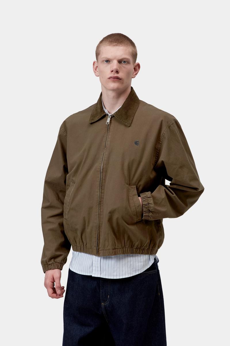 Carhartt Madison Ripstop Jacket - Dunkle Buche / Schwarz, stückgefärbt