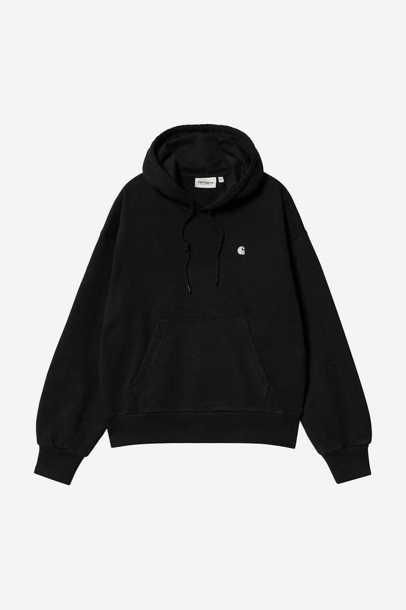 Carhartt Hooded Casey Sweatshirt - Schwarz / Silber