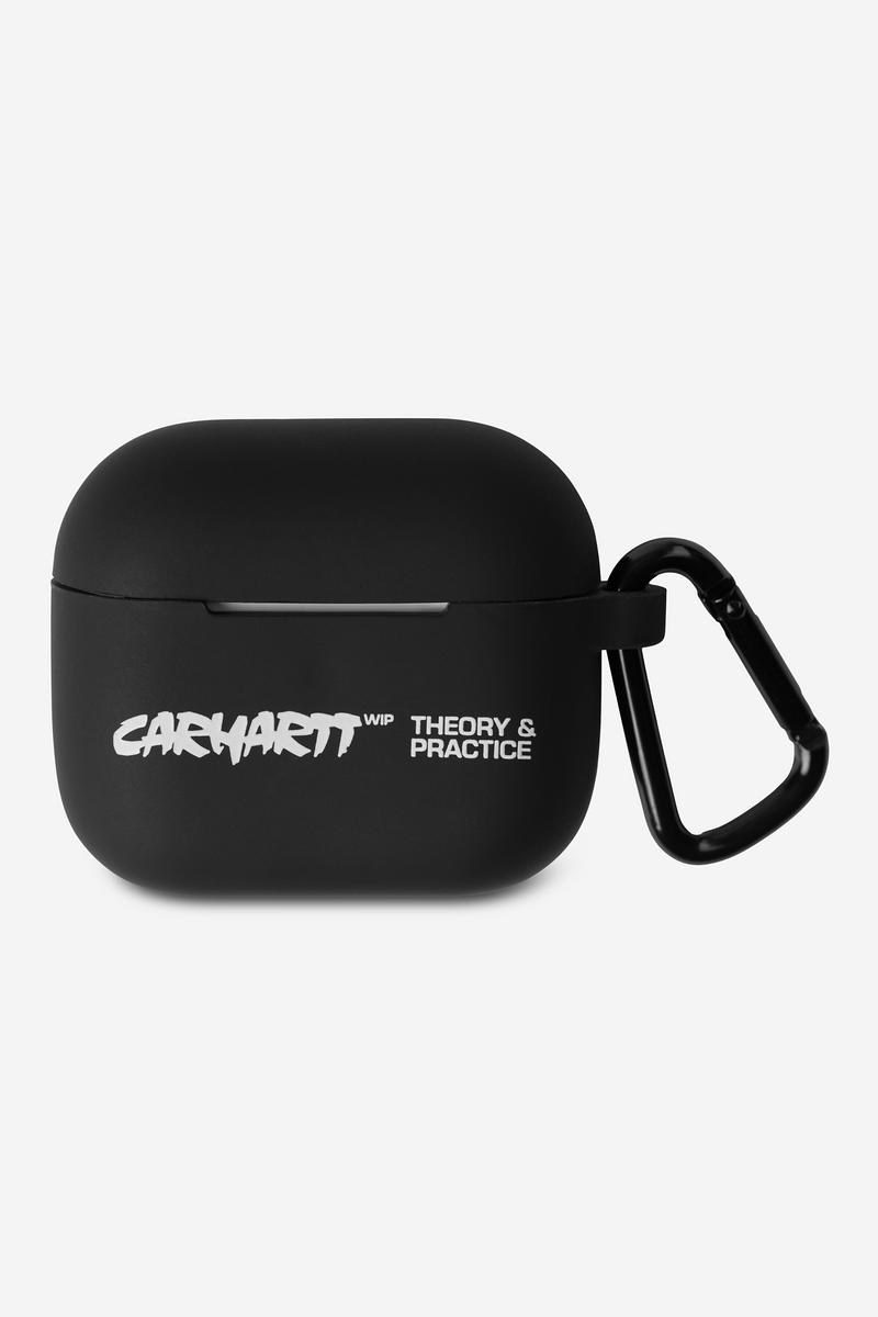 Carhartt Theory and Practice AirPods Case - Schwarz / Weiß