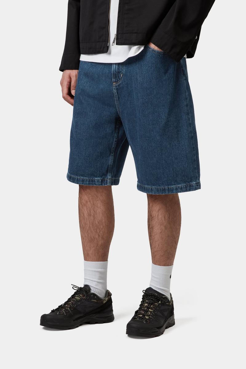 Carhartt Brandon Short - Blau, Stonewashed
