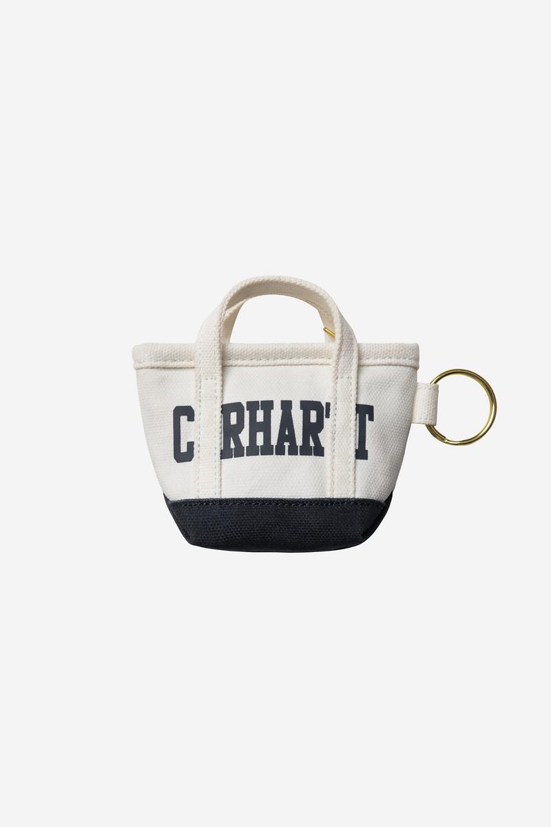Carhartt Mini Tote Bag Keychain - Natur / Blau