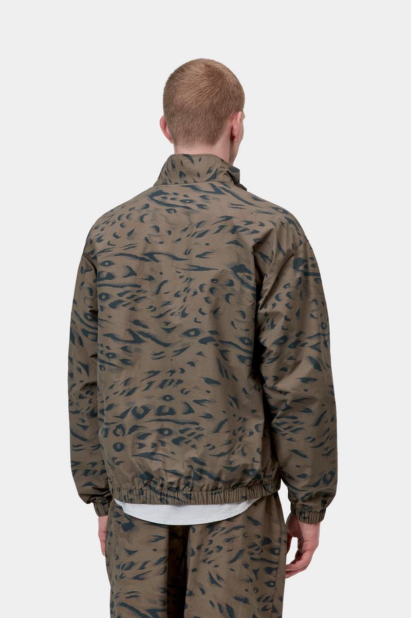 Carhartt Travon Jacket - Entenfederdruck, Zypresse / Schwarz