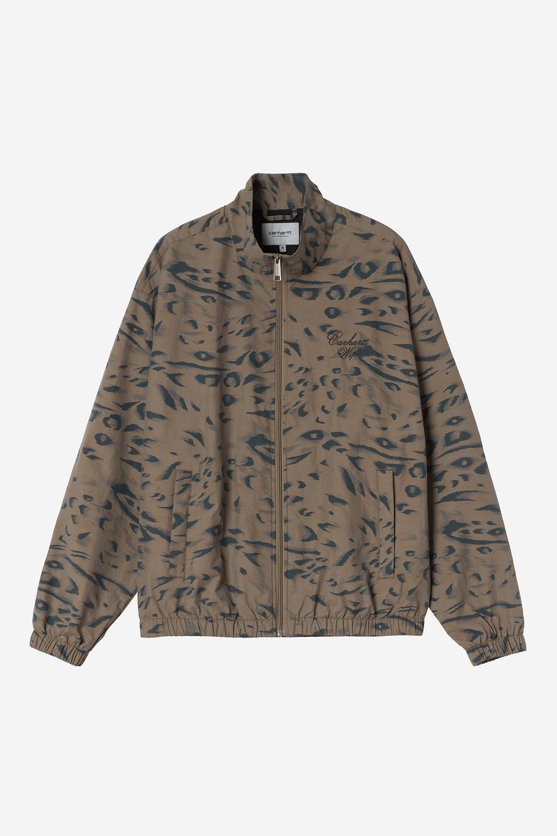 Carhartt Travon Jacket - Entenfederdruck, Zypresse / Schwarz