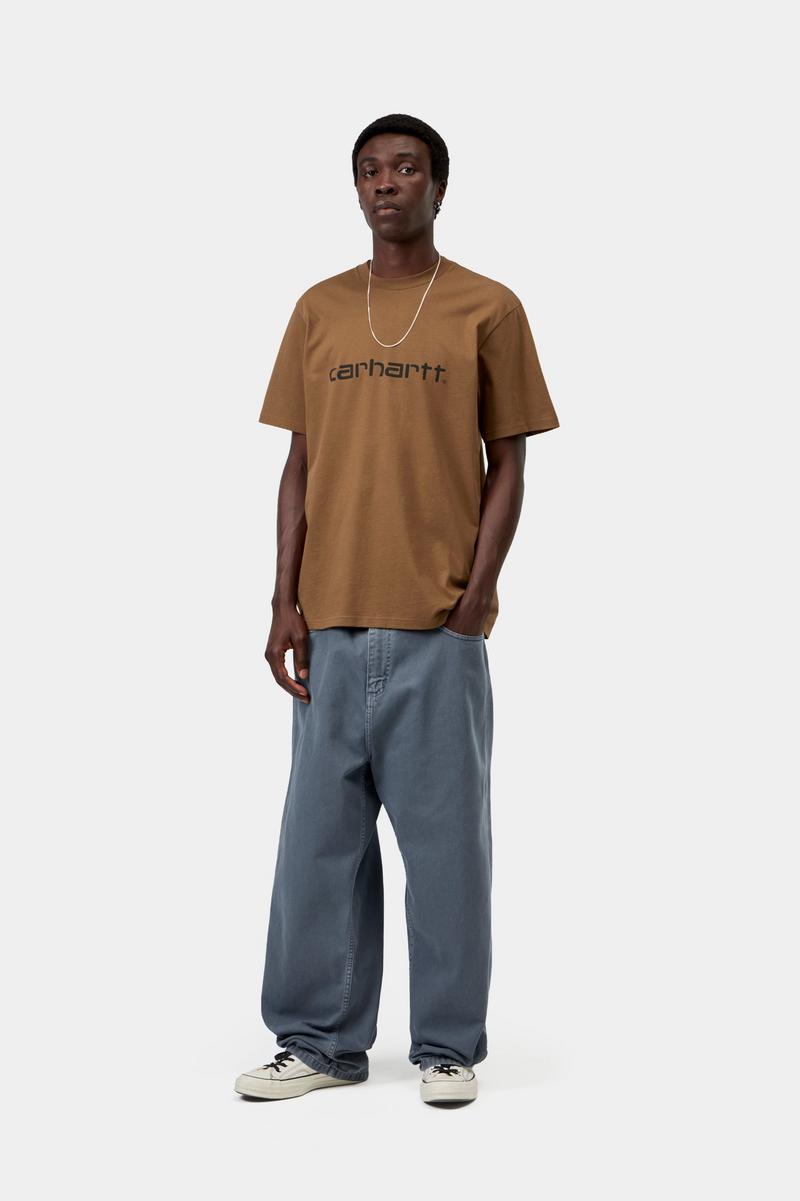 Carhartt S/S Script T-Shirt - WIP H Braun / Schwarz