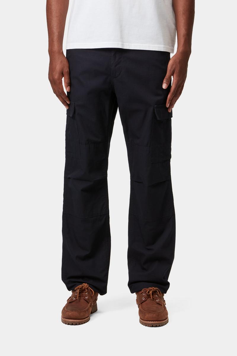 Carhartt Aviation Pant - Dunkles Marineblau, gespült