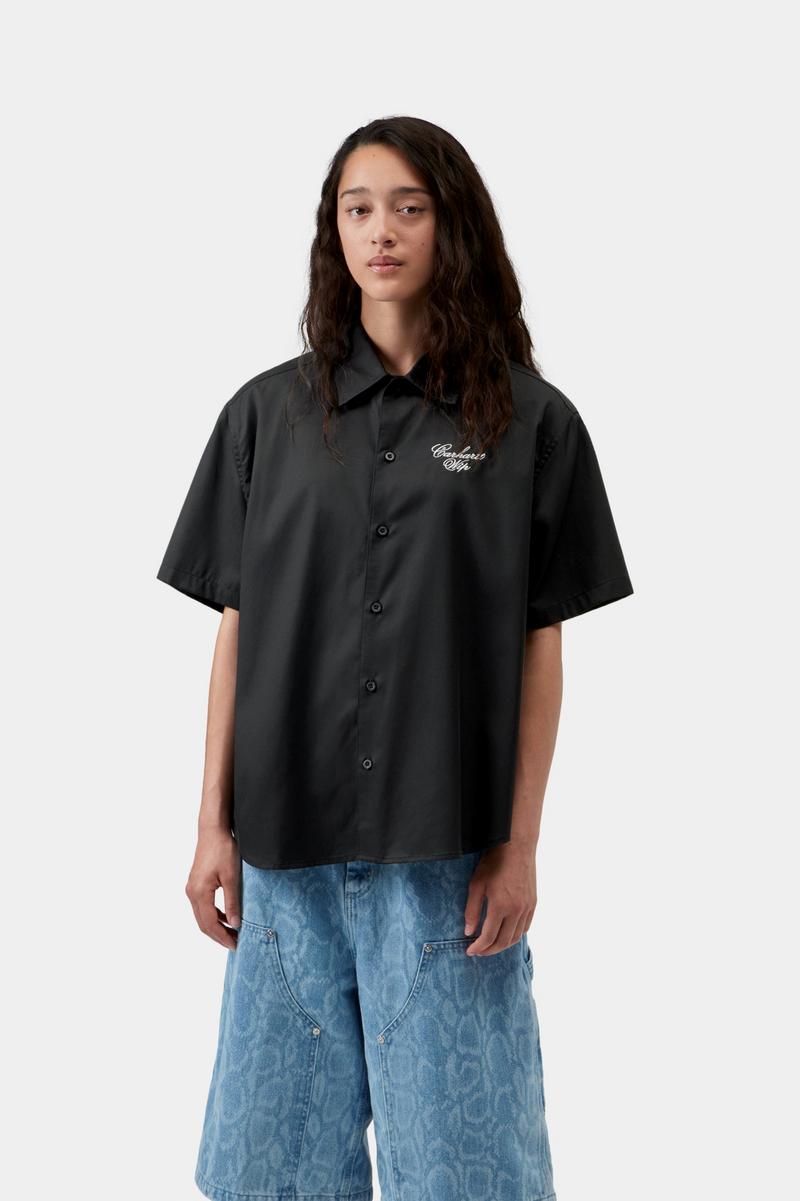 Carhartt S/S Travon Shirt - Schwarz / Wachs