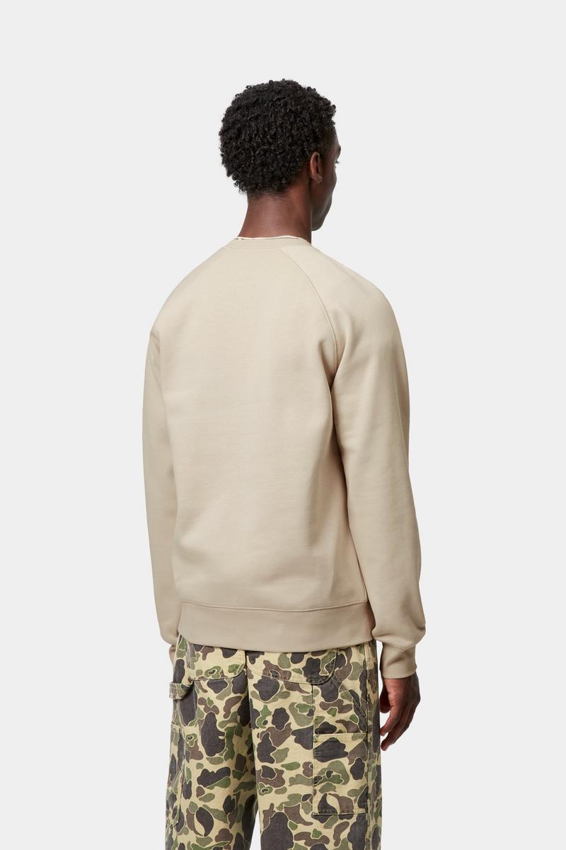 Carhartt Chase Sweatshirt - Fleur De Sel / Gold