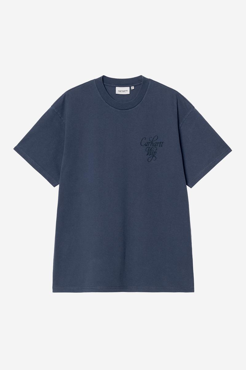 Carhartt S/S Vestige T-Shirt - Blau, Stonewashed