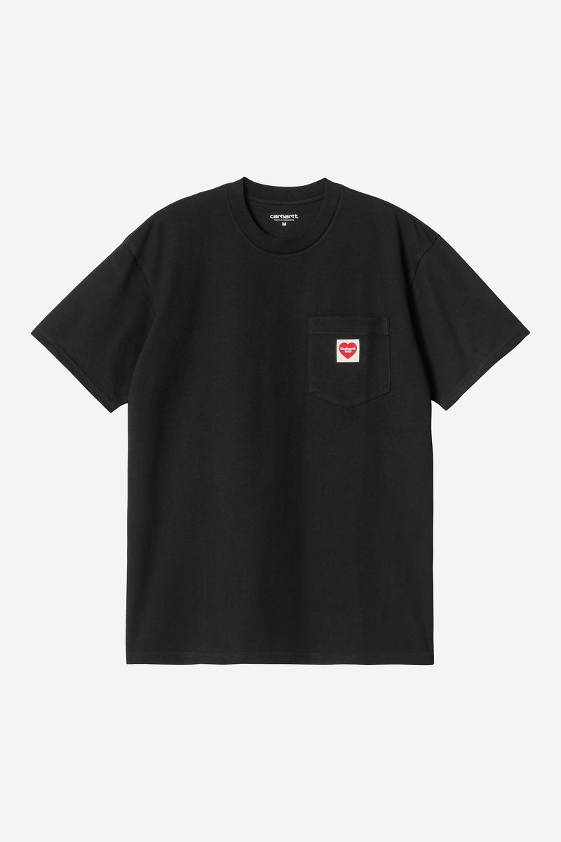 Carhartt S/S Pocket Heart T-Shirt - Schwarz / Rot