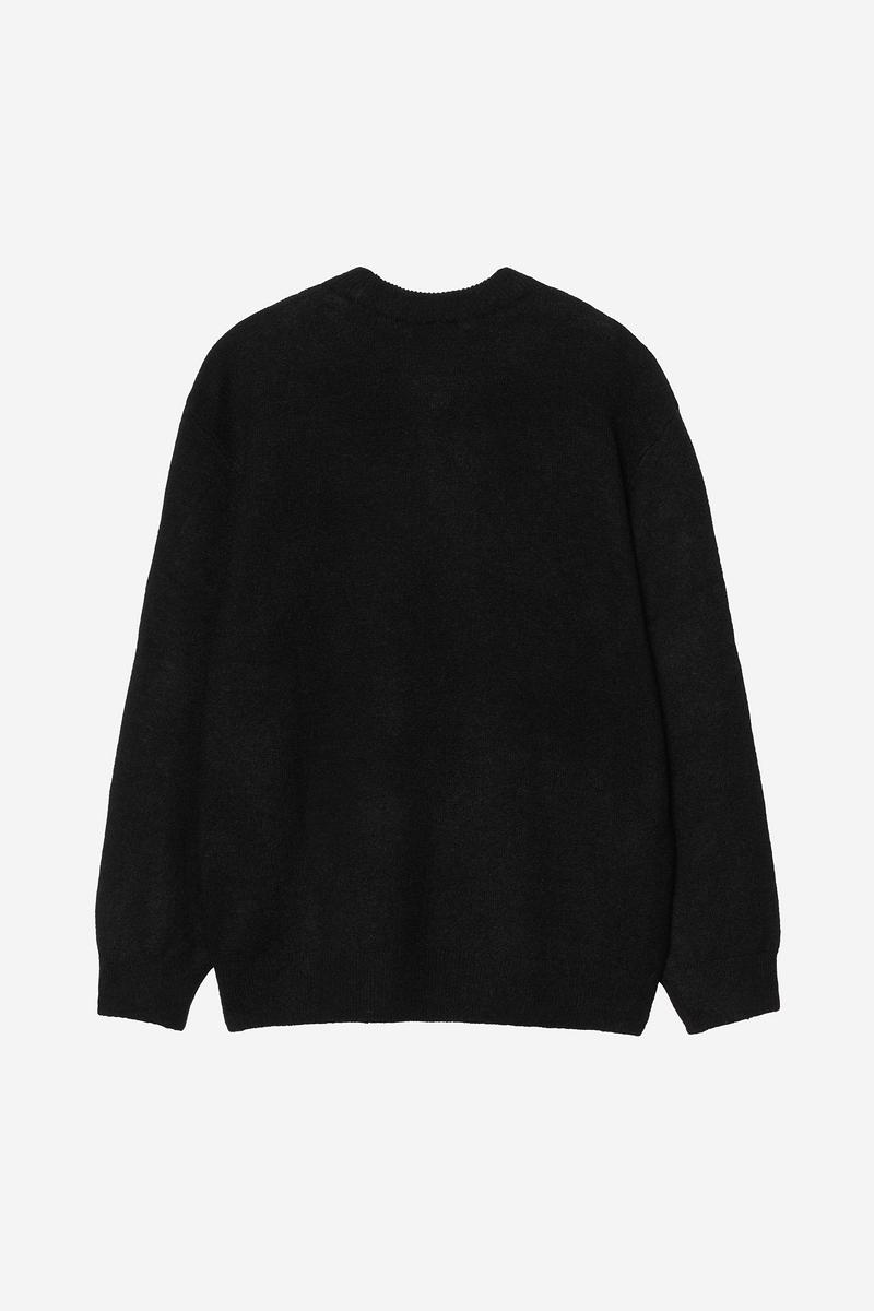 Carhartt Chedda Sweater - Schwarz / Glasrosa