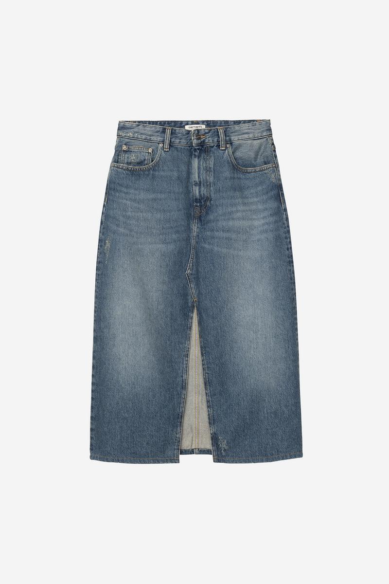Carhartt Brandon Skirt - Blau, Grind-Waschung