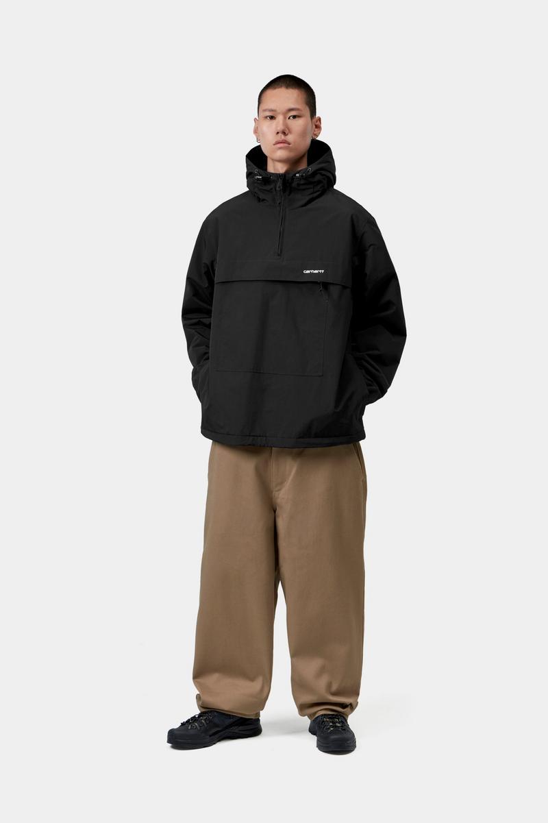 Carhartt Windbreaker Pullover (Winter) - Schwarz / Weiß