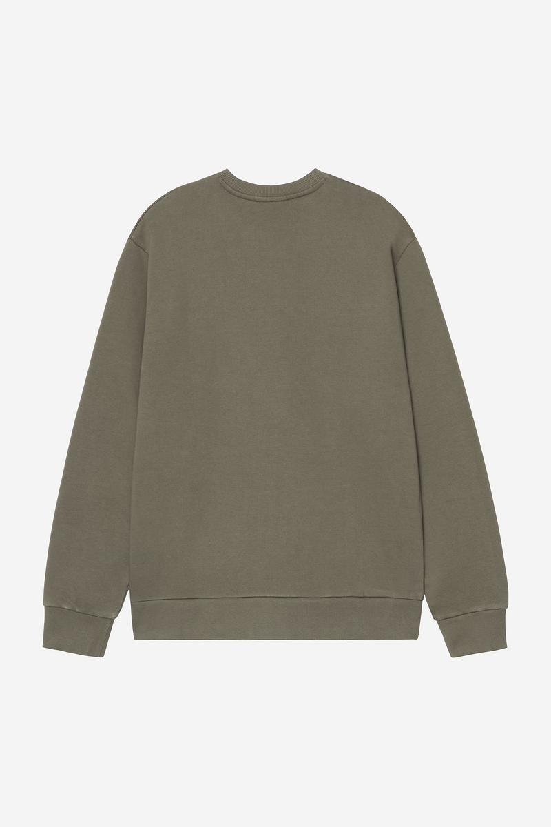 Carhartt Script Embroidery Sweatshirt - Blatt / Weiß