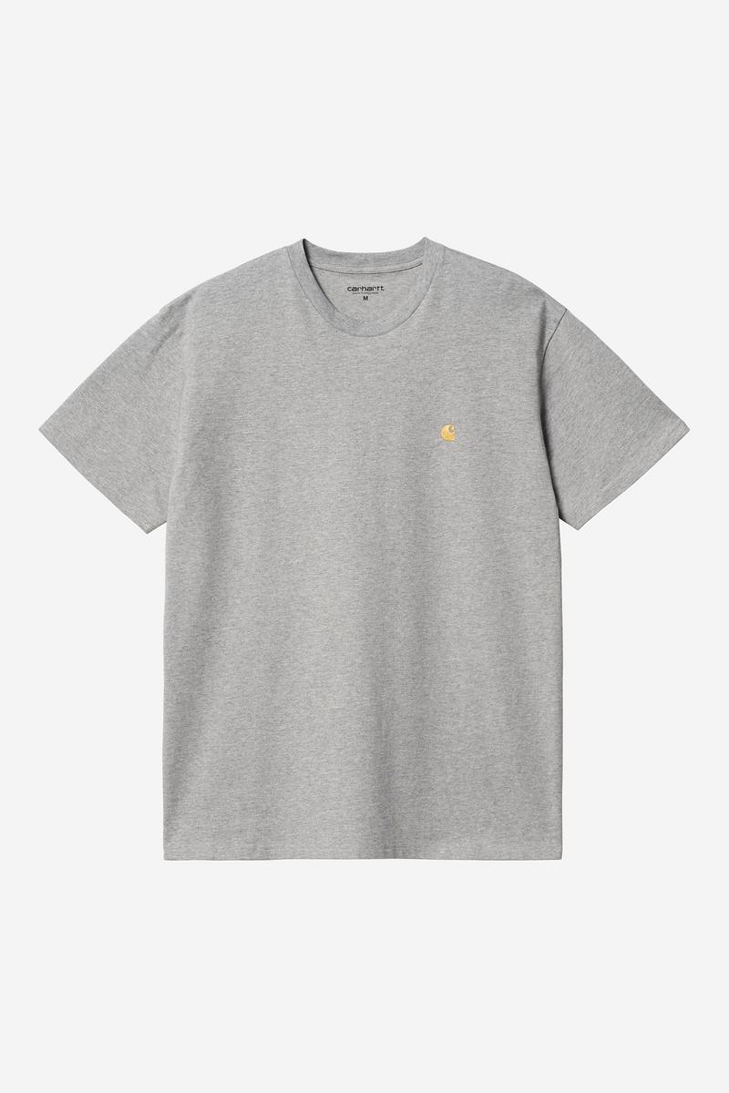 Carhartt S/S Chase T-Shirt - Grau meliert / Gold