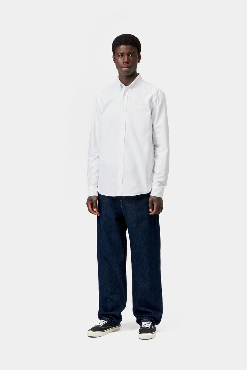 Carhartt L/S C-Logo Shirt - Weiß / Weiß