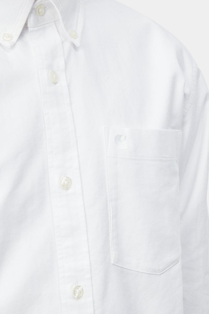 Carhartt L/S C-Logo Shirt - Weiß / Weiß