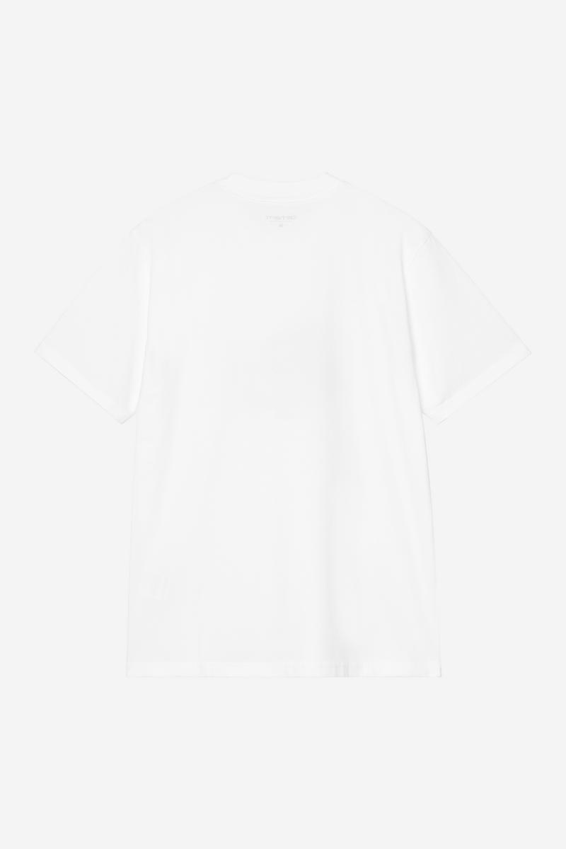 Carhartt S/S Slingshot T-Shirt - Weiß, starke Enzymwäsche
