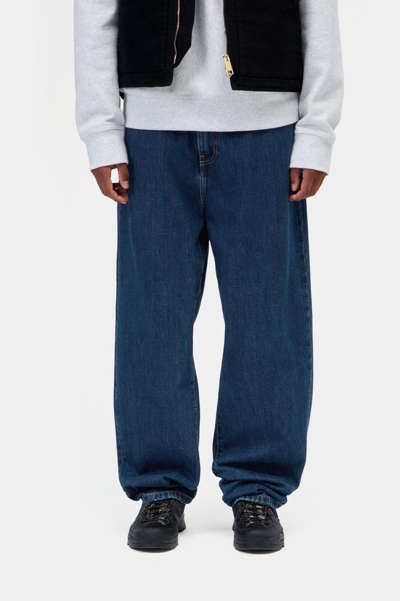 Carhartt Aaron Pant - Blau, Stonewashed