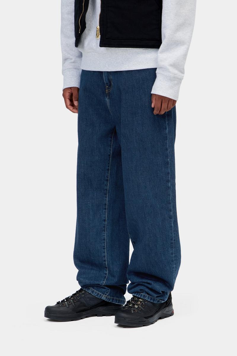 Carhartt Aaron Pant - Blau, Stonewashed