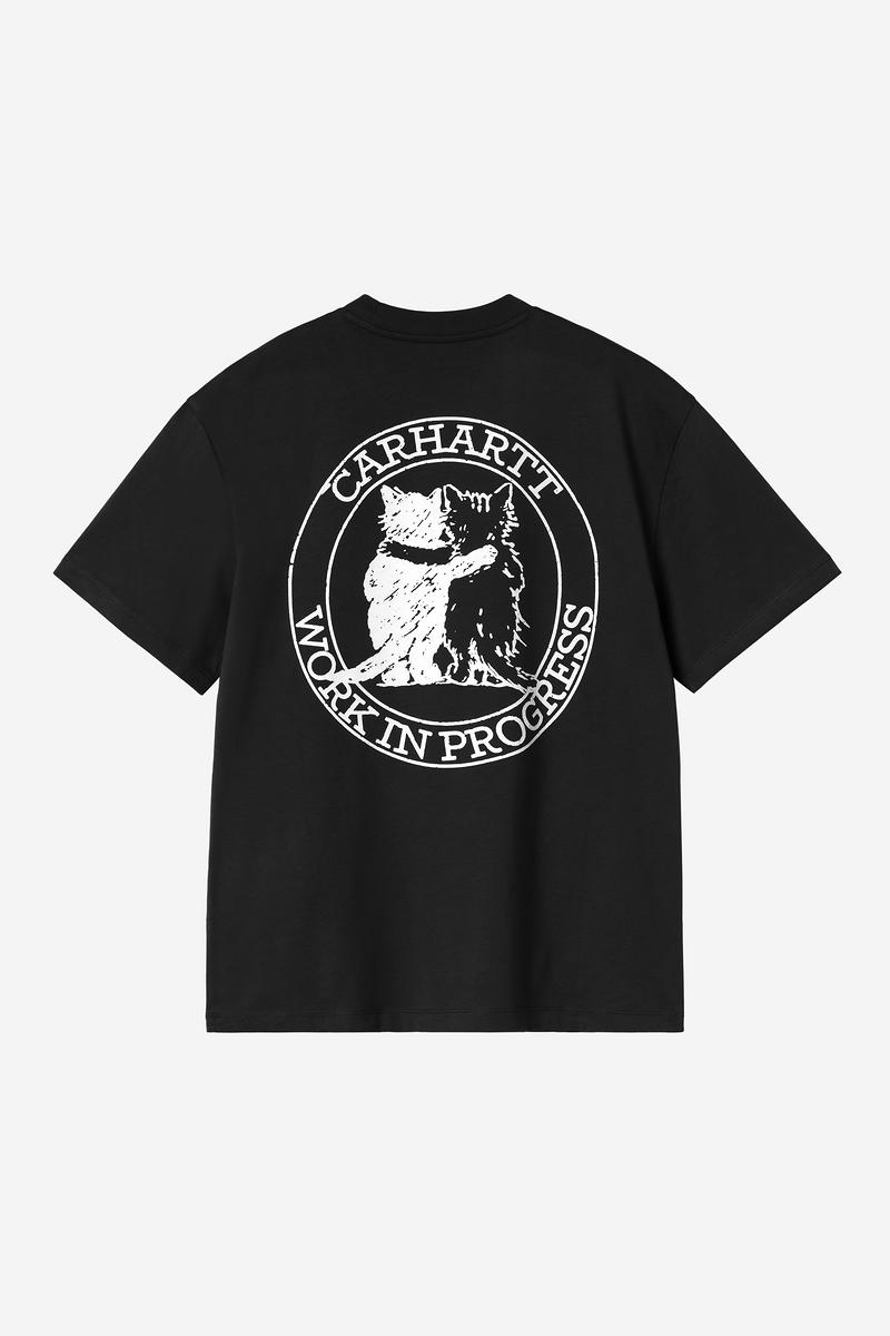 Carhartt S/S Hugging Cats T-Shirt - Schwarz
