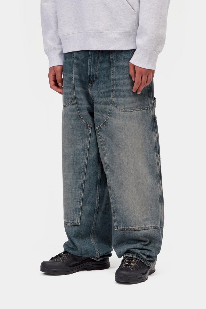 Carhartt Oakland Pant - Blau, getragene Gebrauchtwäsche