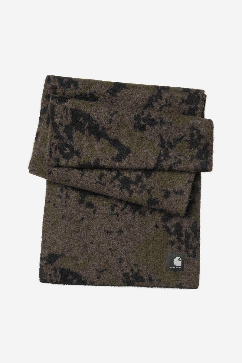 Carhartt Camo Disperse Scarf - Camo-Disperse-Jacquard, Schwarz