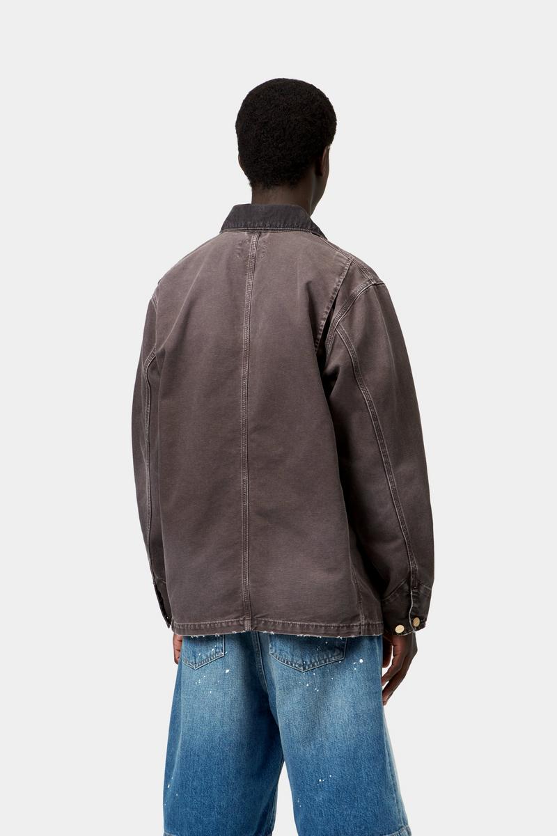 Carhartt OG Chore Coat - Tabak / Tabak, Wäsche zerstören