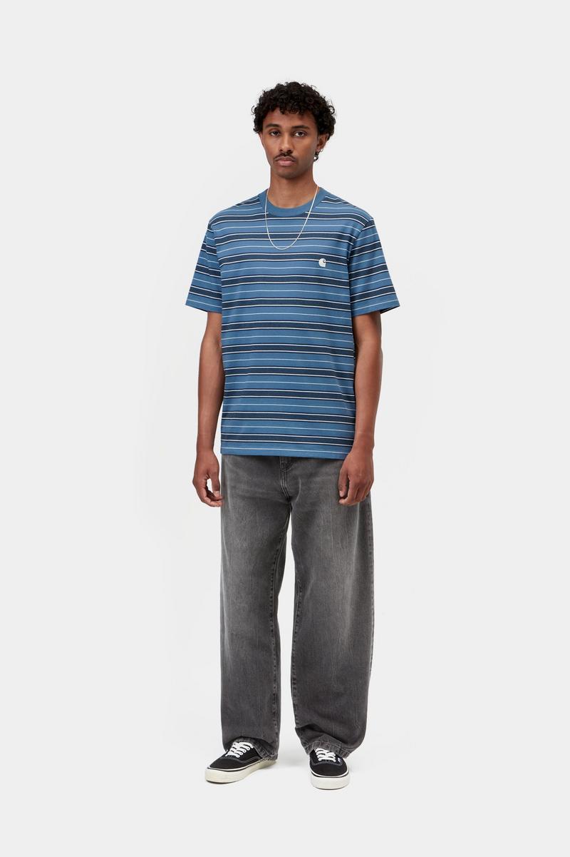 Carhartt Landon Pant - Schwarz, Marmor-Use-Waschung
