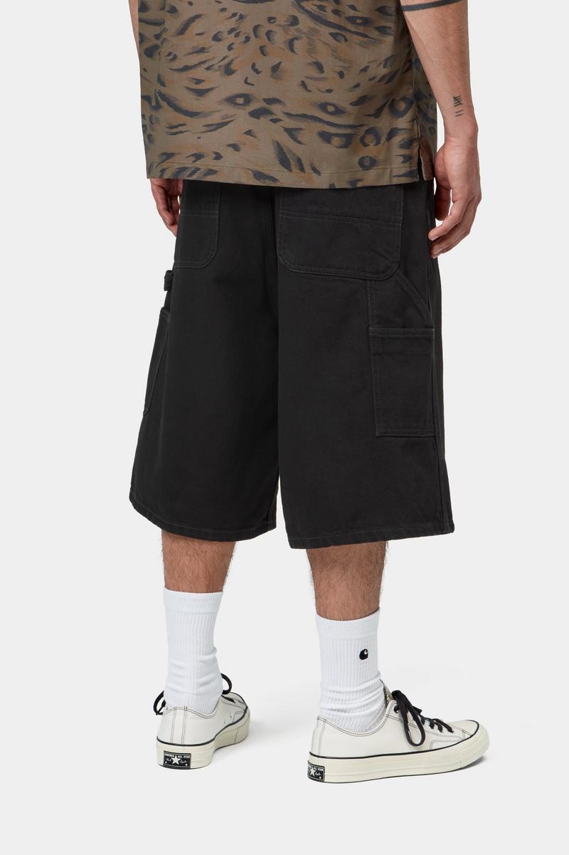 Carhartt OG Single Knee Short - Schwarz, gespült