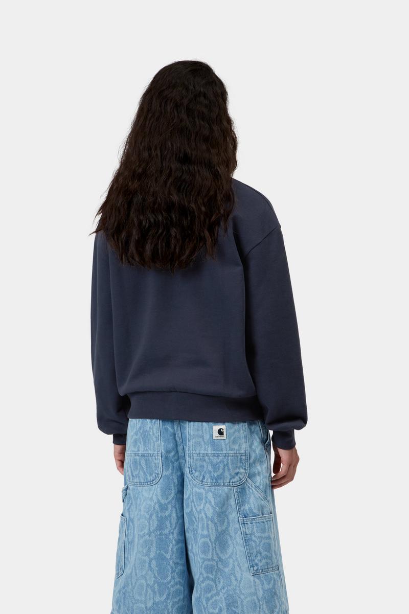 Carhartt Casey Sweatshirt - Dunkles Marineblau / Silber
