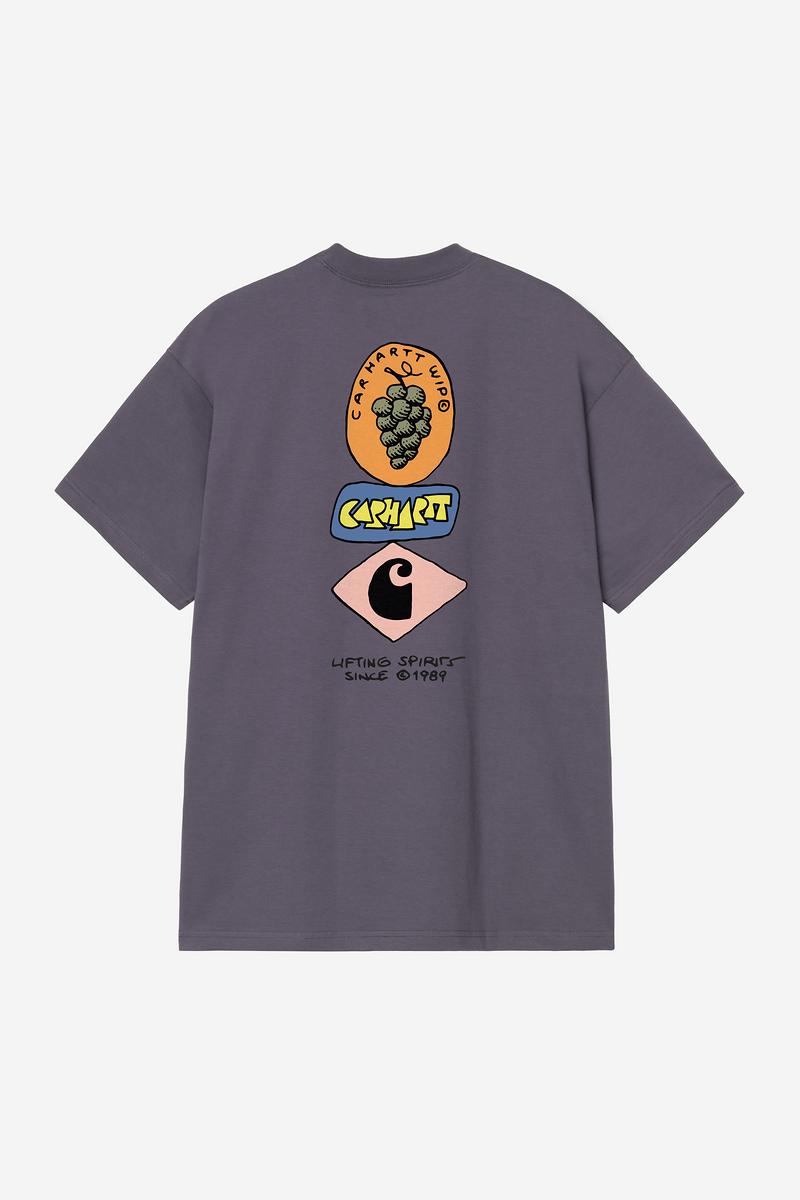 Carhartt S/S Stacked Grapes T-Shirt - Schattiges Lila