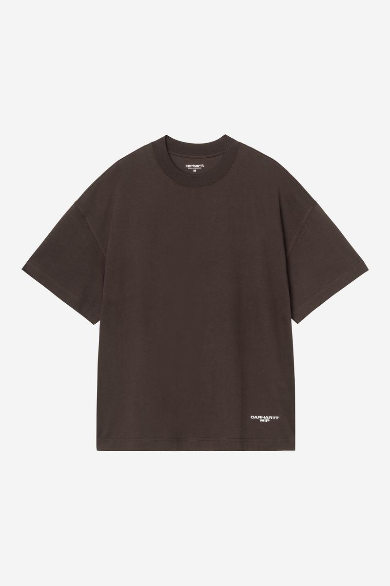 Carhartt S/S Magazine Script T-Shirt - Tabak / Weiß