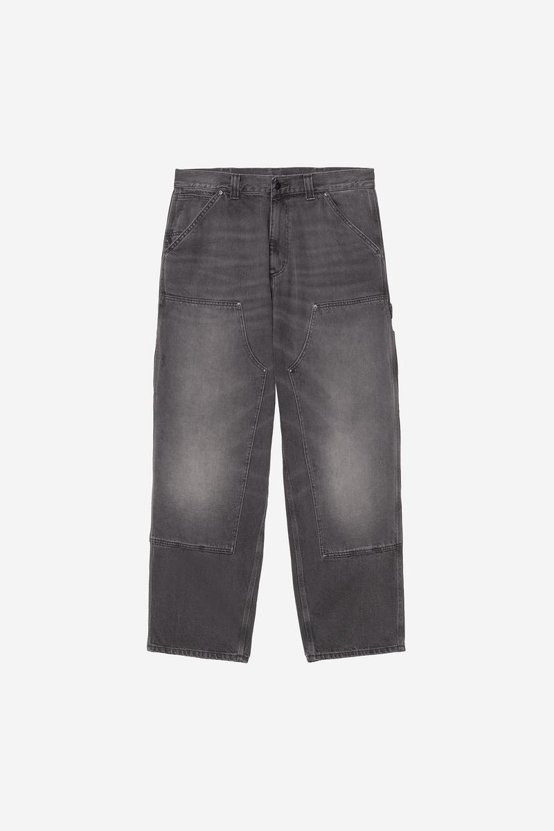 Carhartt OG Double Knee Pant - Schwarz, Grind-Waschung