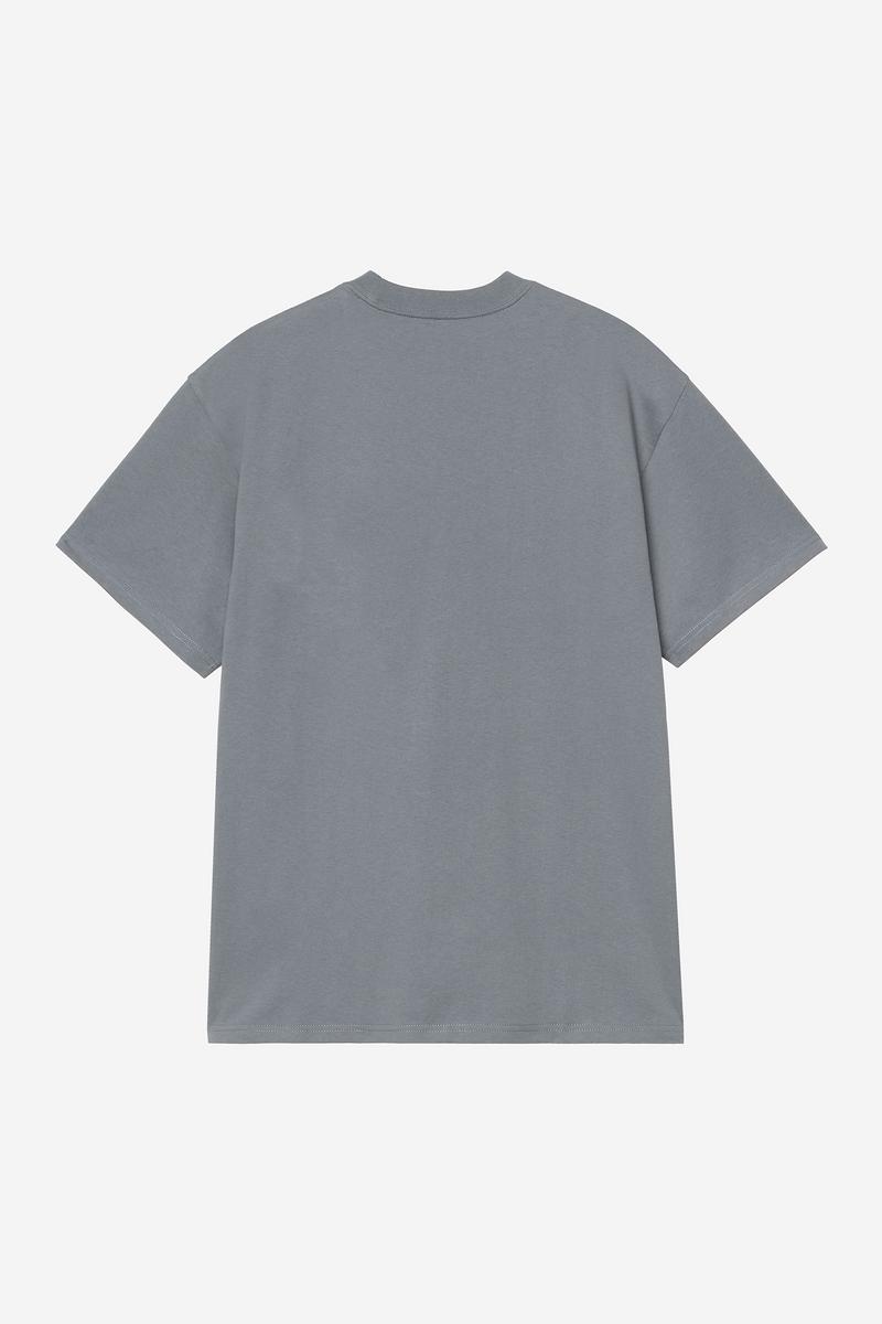 Carhartt S/S Longhand Pocket T-Shirt - Gemütliches Blau/Weiß