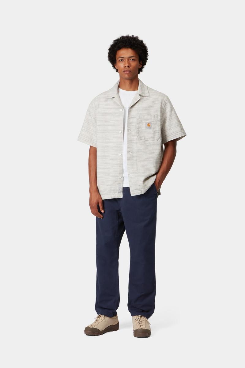 Carhartt Flint Pant - Dunkles Marineblau, stückgefärbt