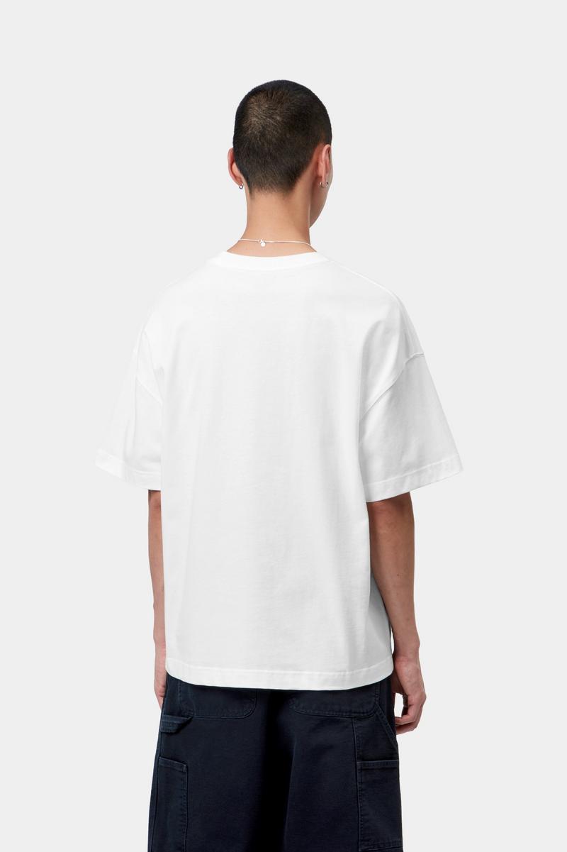 Carhartt S/S Signature Script T-Shirt - Weiß / Schwarz