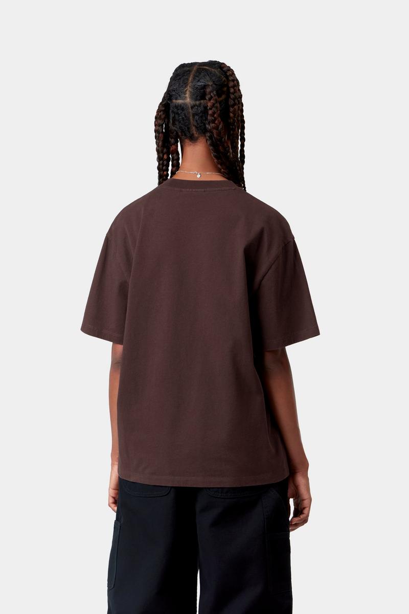 Carhartt S/S Chez WIP T-Shirt - Palisander, Steingewaschen