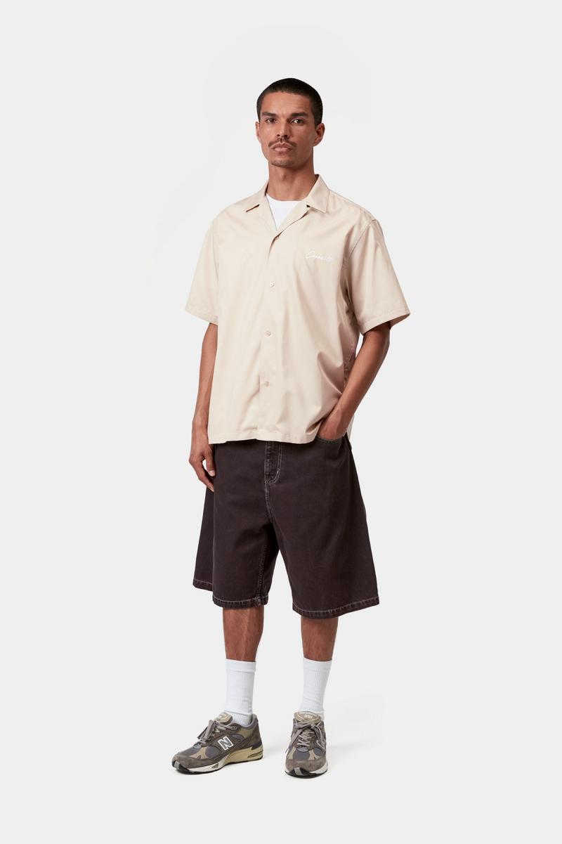 Carhartt S/S Delray Shirt - Stein / Weiß